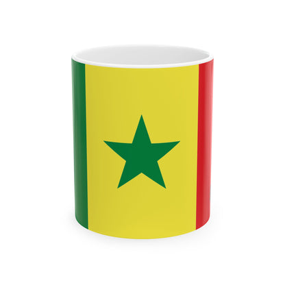 Senegal Flag Coffee Mug 11oz & 15oz | Senegalese Heritage Ceramic Coffee Tea Mug | Rep Ya Flag