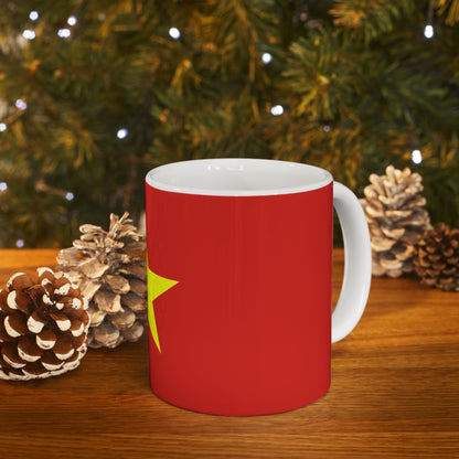 Vietnam Flag | Coffee Tea Ceramic Mug Cup | 11oz 15oz | Rep Ya Flag