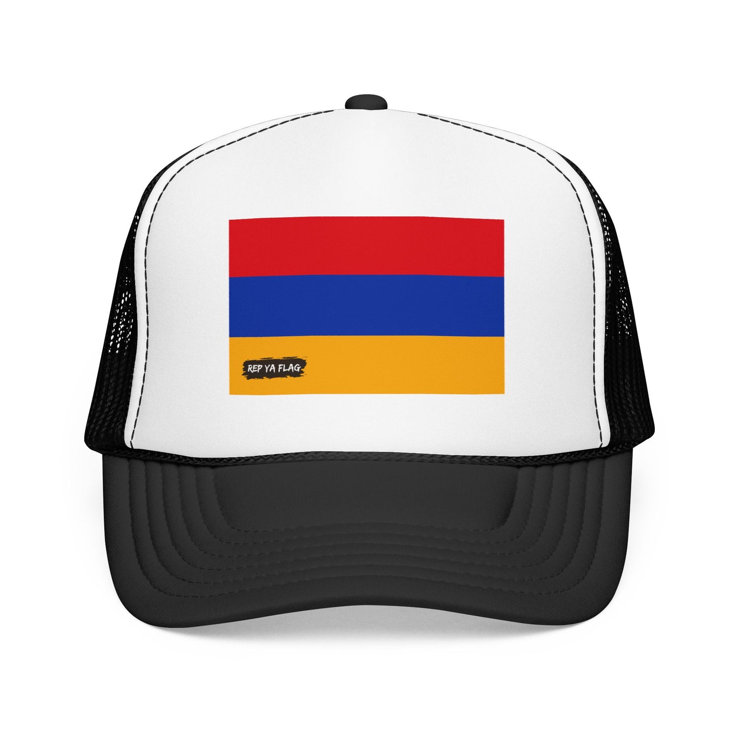 Armenia Flag Foam Trucker Hat | Armenian Pride Snapback Cap | Rep Ya Flag