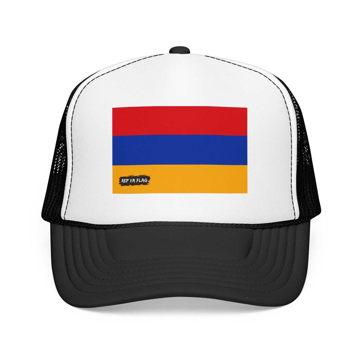 Armenia Flag Foam Trucker Hat | Armenian Pride Snapback Cap | Rep Ya Flag