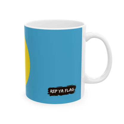 Palau Flag Coffee Tea Mug 11oz 15oz | Rep Ya Flag Ceramic Mug