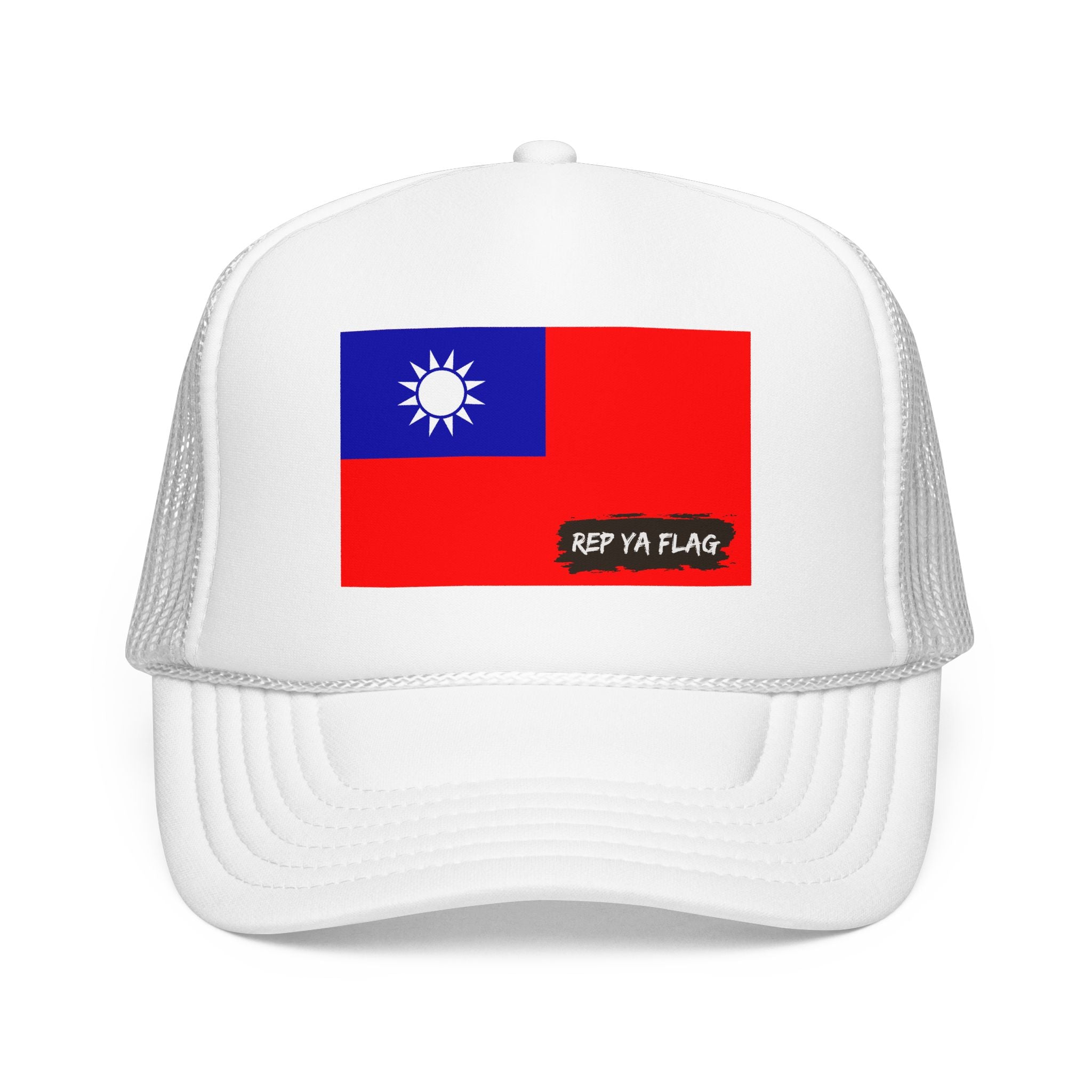 Taiwan Flag Foam Trucker Hat | Rep Ya Flag design