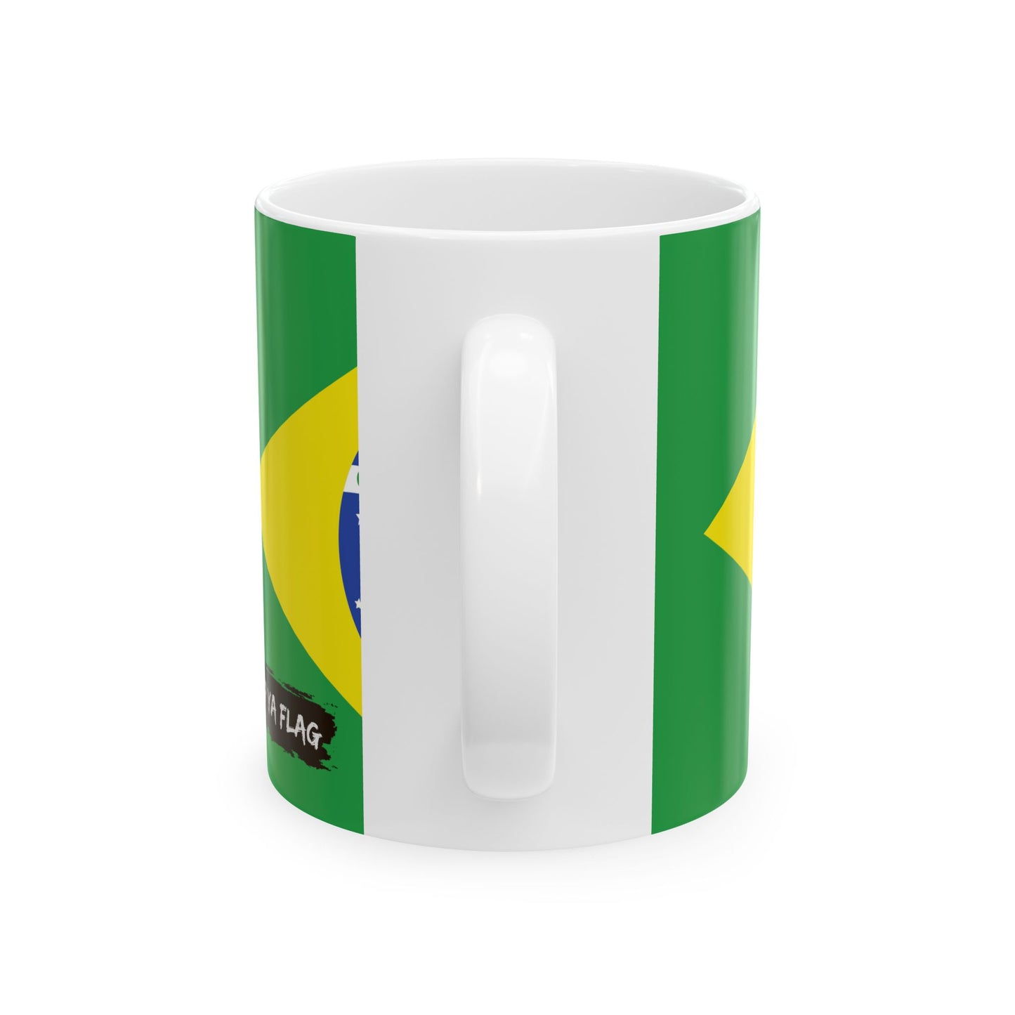 Brazil Flag Coffee Mug | Brazilian Pride Ceramic Tea Mug 11oz & 15oz | Rep Ya Flag