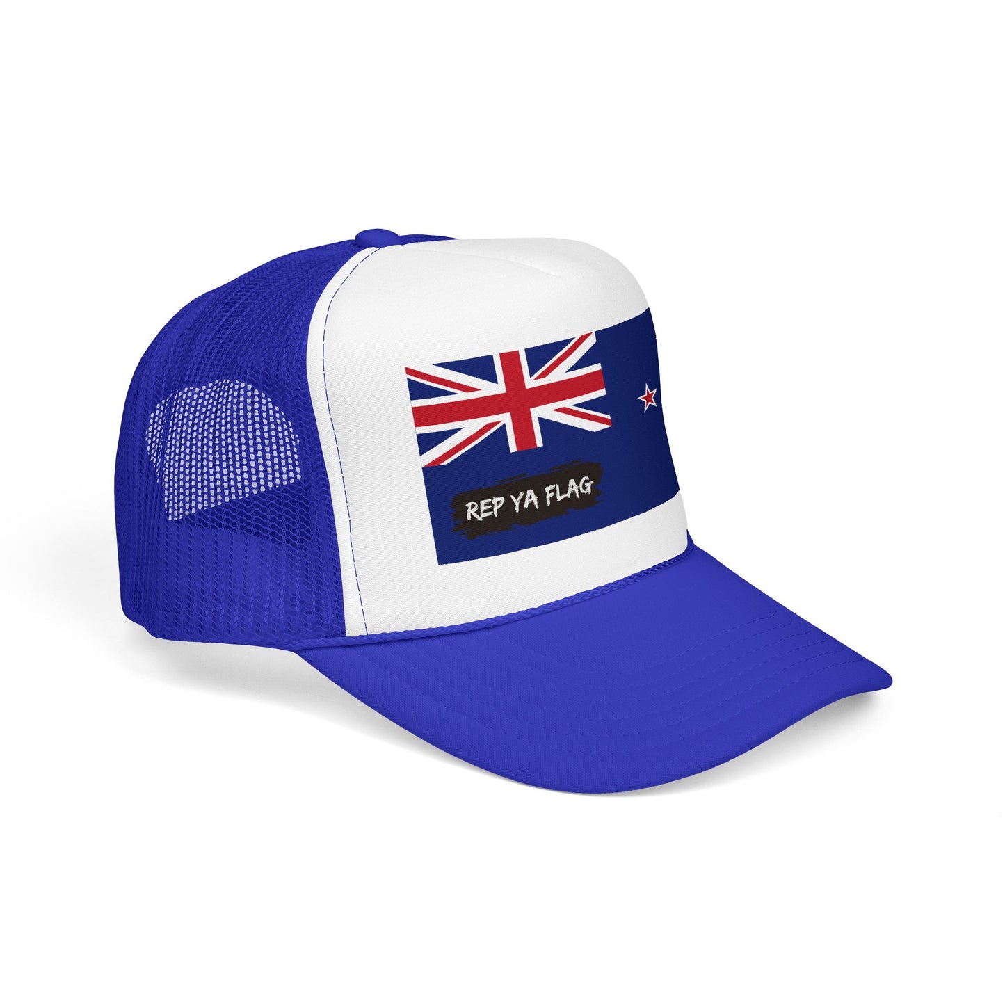New Zealand Flag Foam Trucker Hat | Kiwi Pride Snapback Cap | Rep Ya Flag