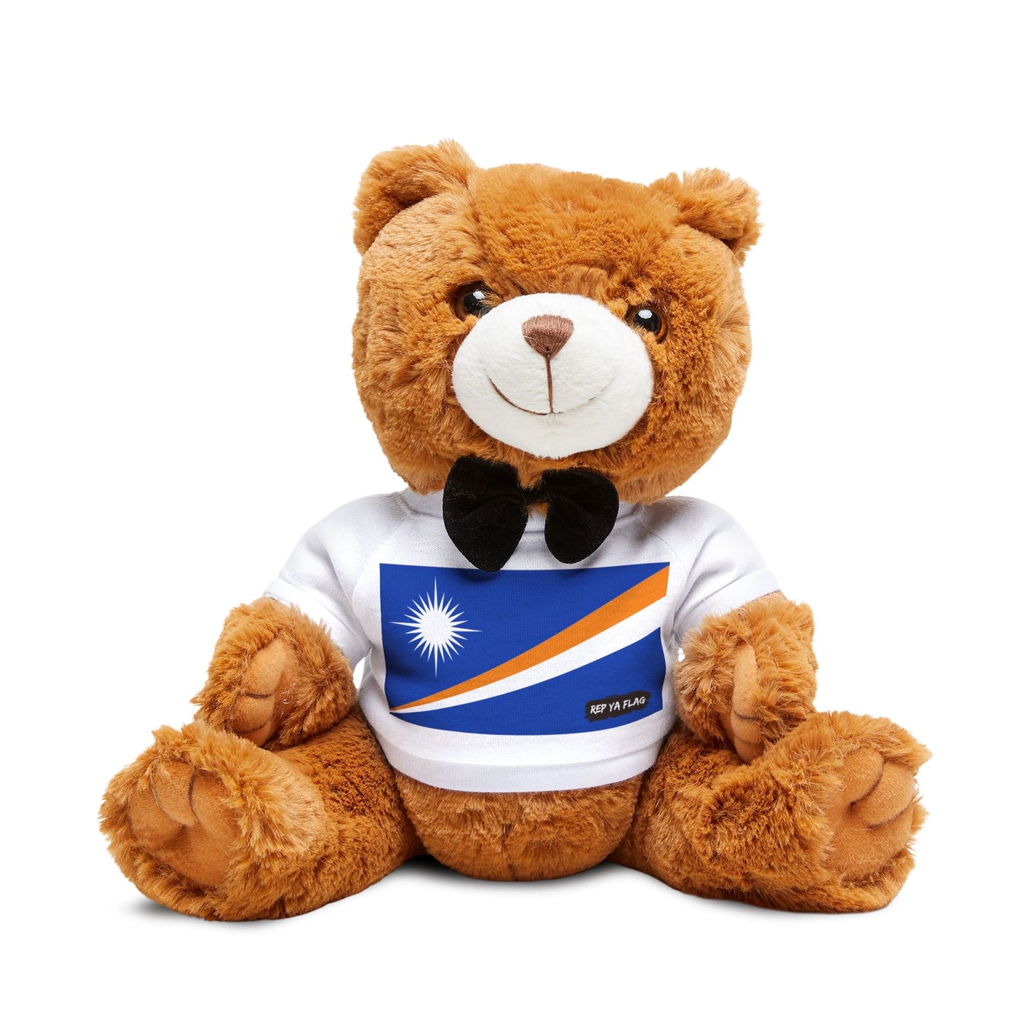 Marshall Islands Flag Teddy Bear | Marshallese Heritage Plush Gift | Cultural Keepsake | Baby Gift Stuffed Animal