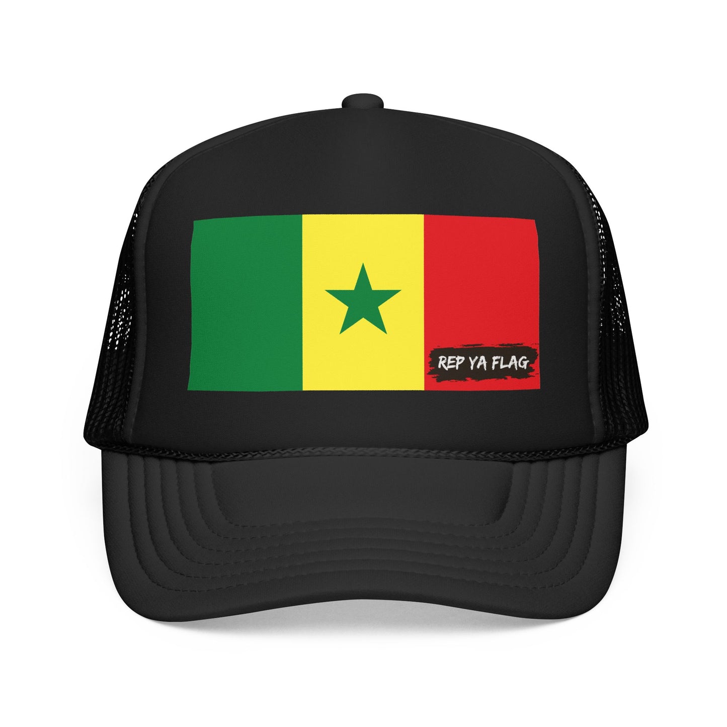 Senegal Flag Foam Trucker Hat | São Toméan Pride Snapback Cap | Rep Ya Flag
