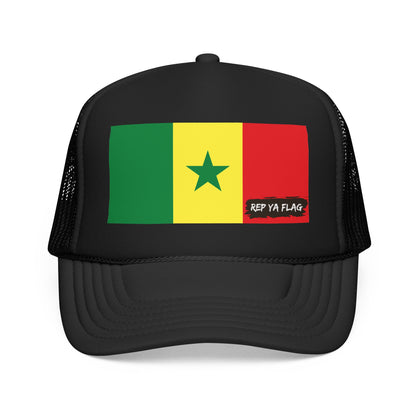 Senegal Flag Foam Trucker Hat | São Toméan Pride Snapback Cap | Rep Ya Flag