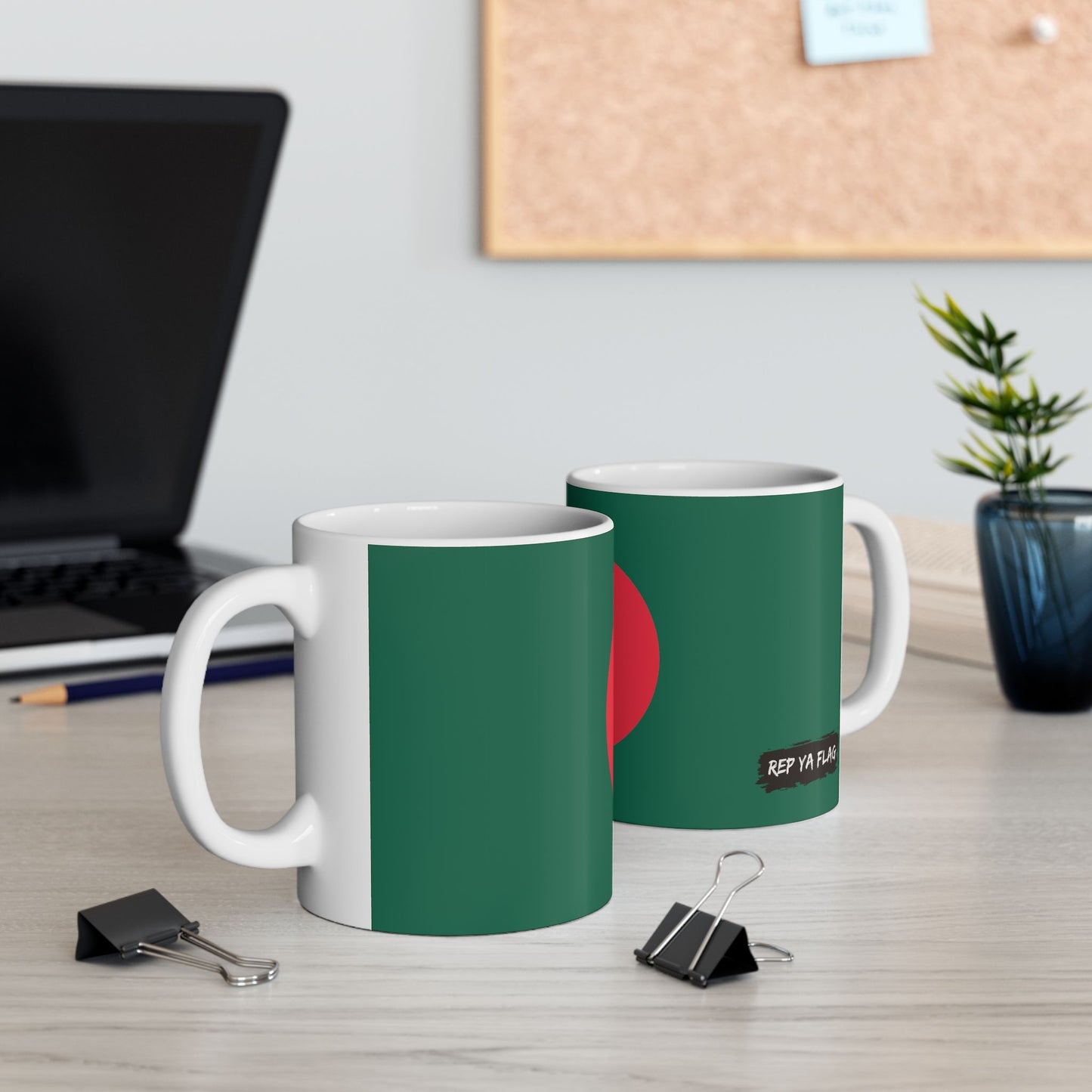 Bangladesh Flag Coffee Mug | Bangladeshi Pride Ceramic Tea Mug 11oz & 15oz | Rep Ya Flag
