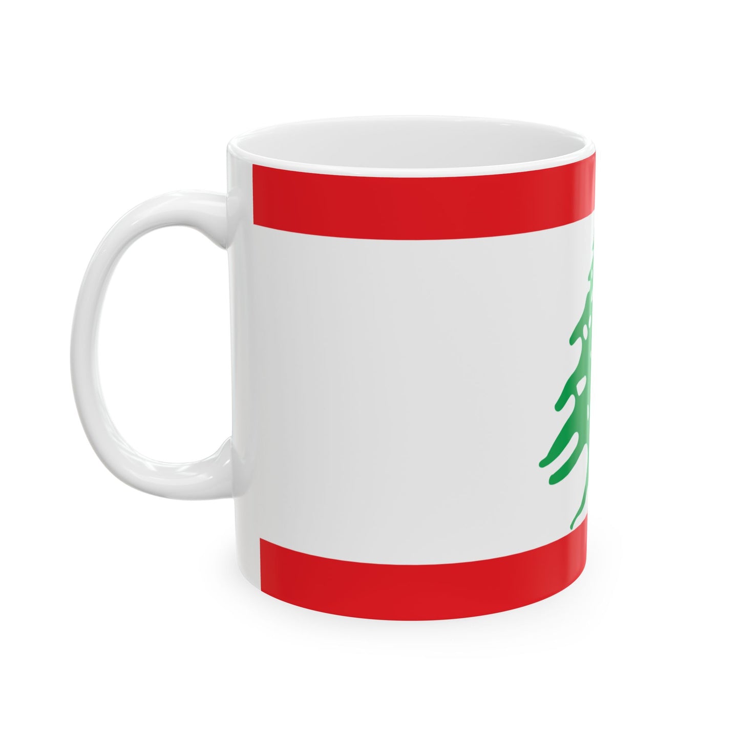 Lebanon Flag Coffee Tea Mug 11oz 15oz | Rep Ya Flag Ceramic Mug