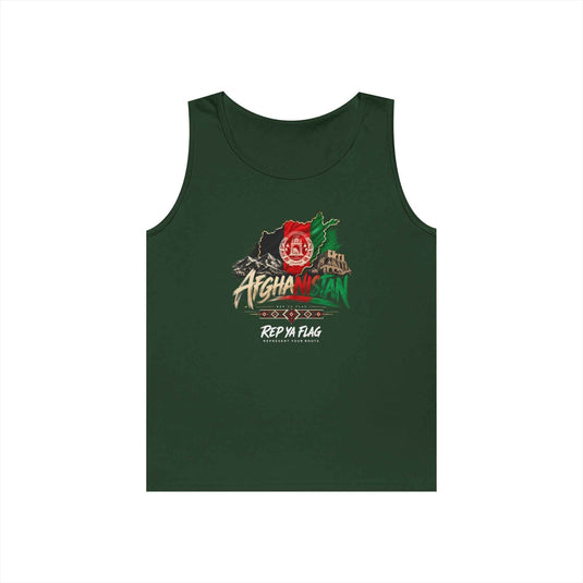 Afghanistan Flag Graphic Tank Top — 'Rep My Flag' Patriotic Design