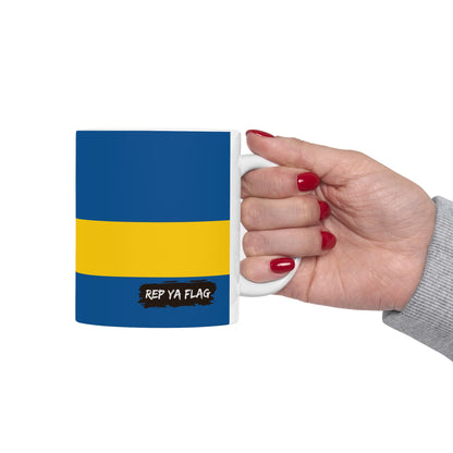 Sweden Flag Coffee Tea Mug 11oz 15oz | Rep Ya Flag Ceramic Mug