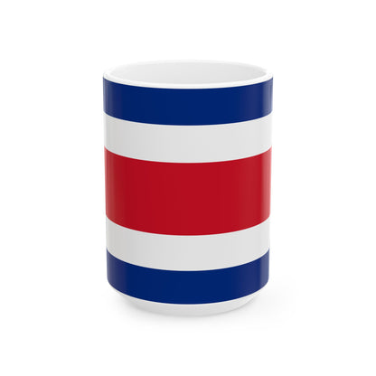 Costa Rica Flag Coffee Tea Mug 11oz 15oz | Costa Rican Heritage Mug | Rep Ya Flag