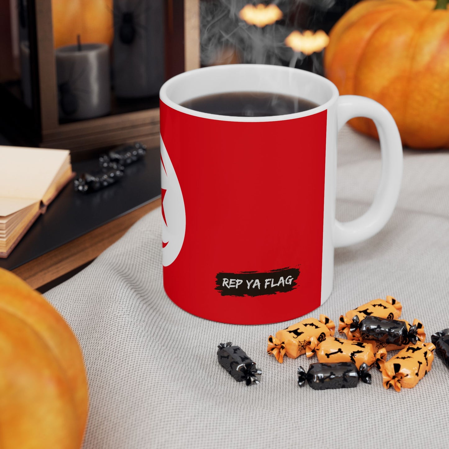 Tunisia Flag Coffee Tea Mug 11oz 15oz | Rep Ya Flag Ceramic Mug