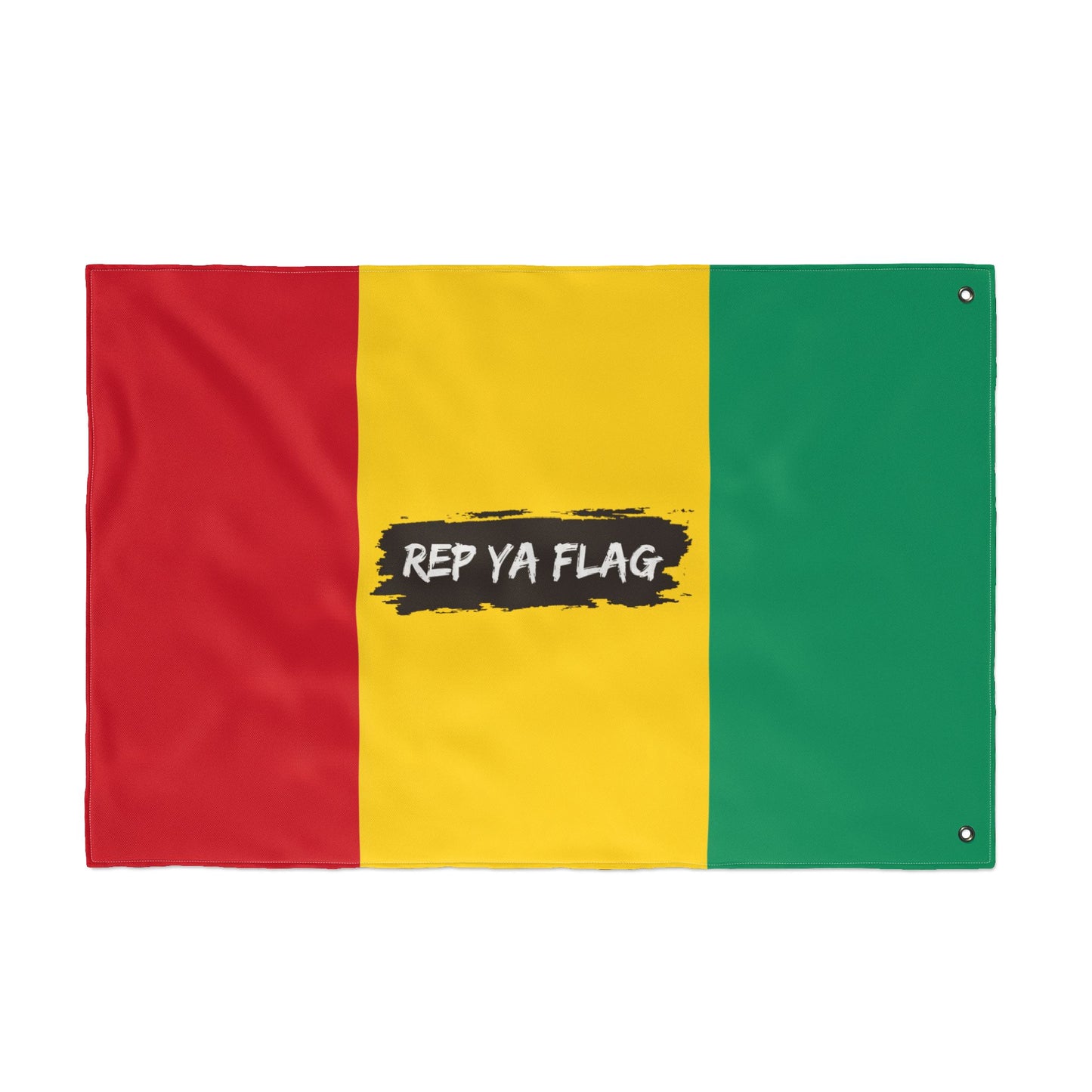 Guinea Flag Garden Banner | Double Sided Outdoor Flag | Rep Ya Flag