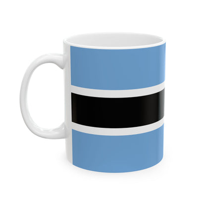 Botswana Flag Coffee Tea Mug 11oz 15oz | Rep Ya Flag Ceramic Mug