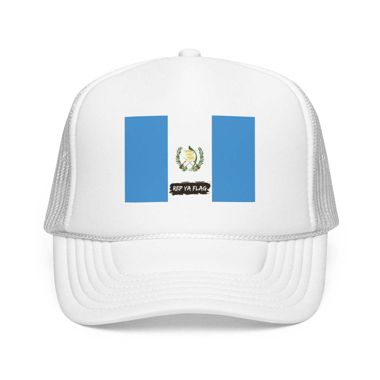 Guatemala Flag Foam Trucker Hat | Guatemalan Pride Snapback Cap | Rep Ya Flag