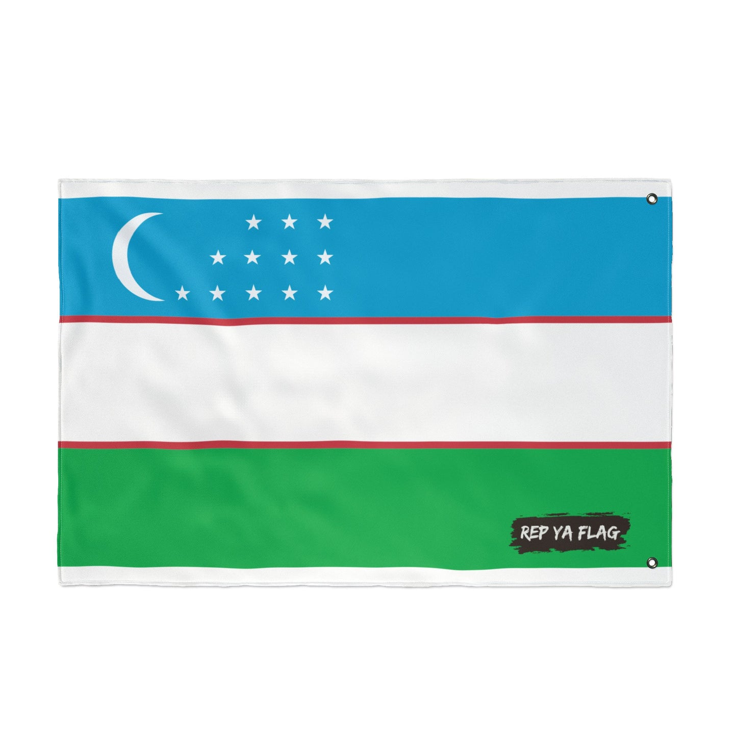 Uzbekistan Flag Double Sided Flag, Outdoor Garden Banner | Country Flag