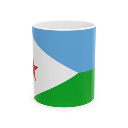 Djibouti Flag Coffee Tea Mug 11oz 15oz | Rep Ya Flag Ceramic Mug