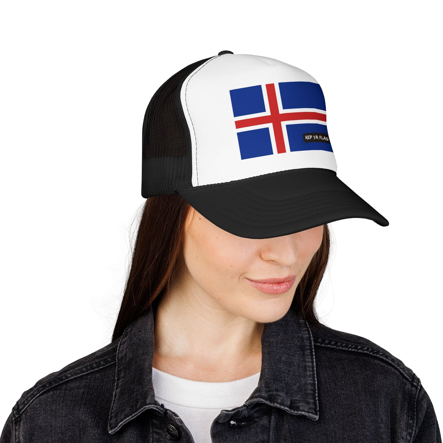 Iceland Flag Foam Trucker Hat | Iceland Pride Snapback Cap | Rep Ya Flag