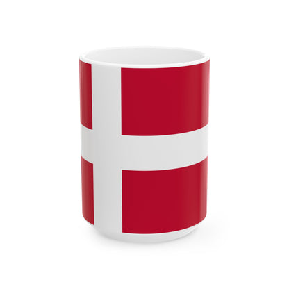 Denmark Flag Coffee Tea Mug 11oz 15oz | Rep Ya Flag Ceramic Mug