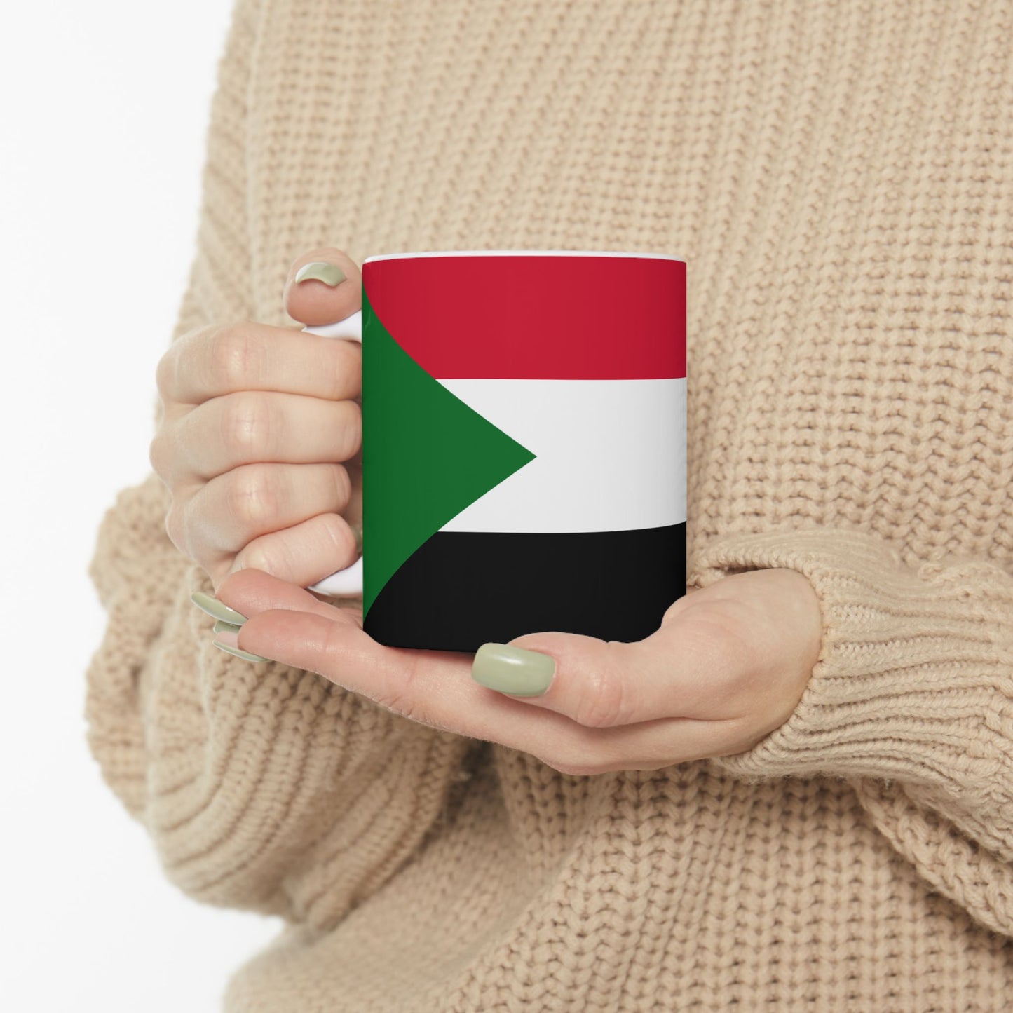 Sudan Flag Coffee Tea Mug 11oz 15oz | Rep Ya Flag Ceramic Mug