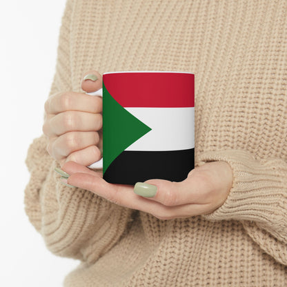 Sudan Flag Coffee Tea Mug 11oz 15oz | Rep Ya Flag Ceramic Mug