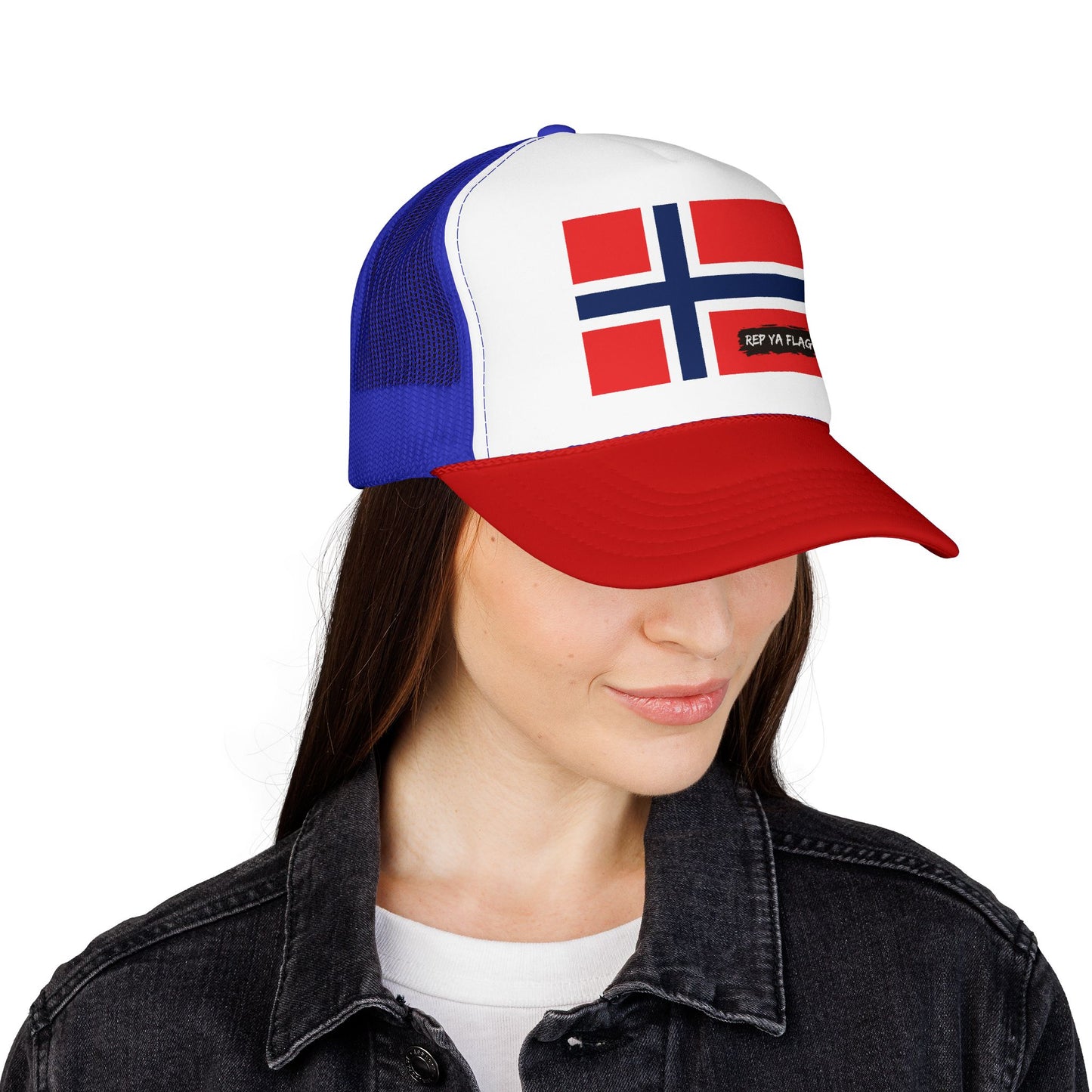 Norway Flag Foam Trucker Hat | Norwegian Pride Snapback Cap | Rep Ya Flag