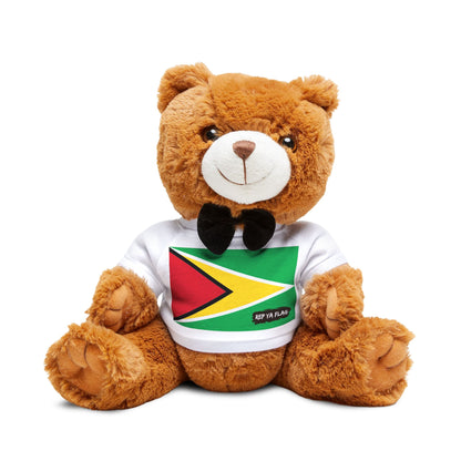 Guyana Flag Teddy Bear | Guyanese Heritage Plush Gift | Rep Ya Flag