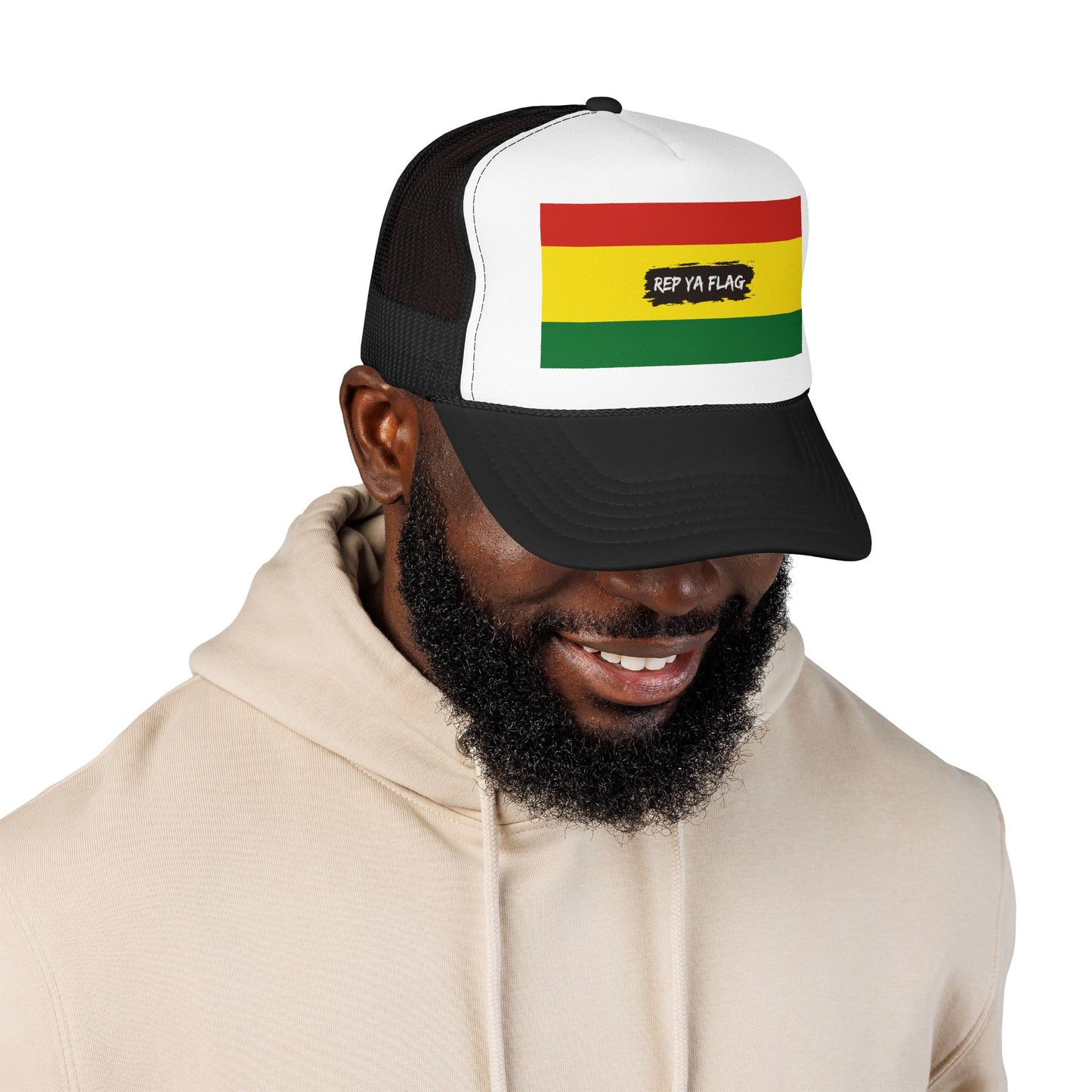 Bolivia Flag Foam Trucker Hat | Bolivian Pride Snapback Cap | Rep Ya Flag