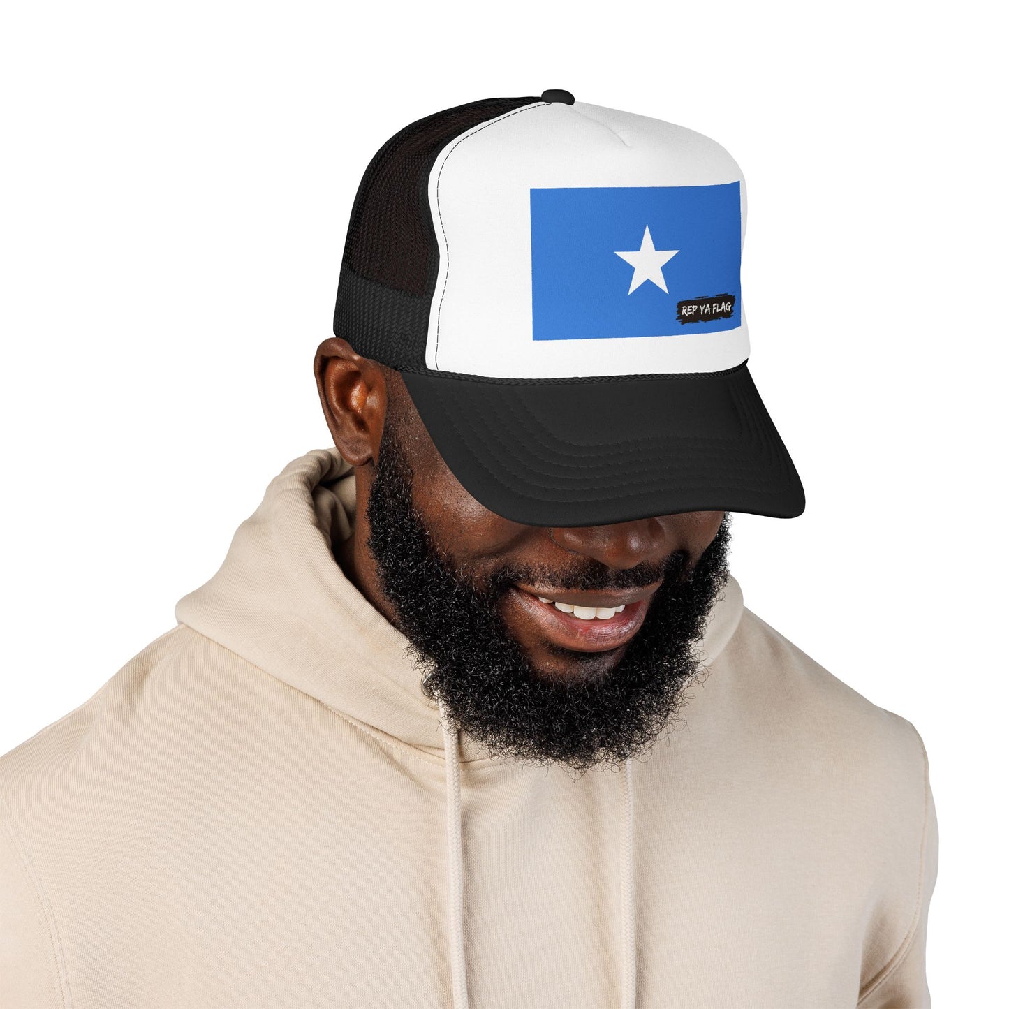 Somalia Flag Foam Trucker Hat | Somali Heritage Snapback Cap | Rep Ya Flag