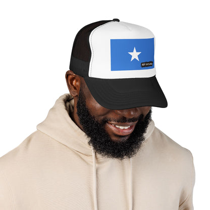 Somalia Flag Foam Trucker Hat | Somali Heritage Snapback Cap | Rep Ya Flag