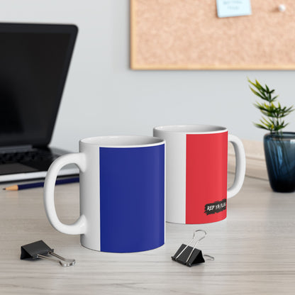 France Flag Coffee Tea Mug 11oz 15oz | Rep Ya Flag Ceramic Mug