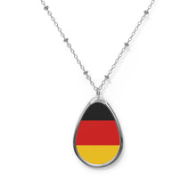 Germany Flag Oval Necklace | German Heritage Pendant | Rep Ya Flag