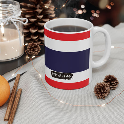 Thailand Flag Coffee Tea Mug 11oz 15oz | Rep Ya Flag Ceramic Mug