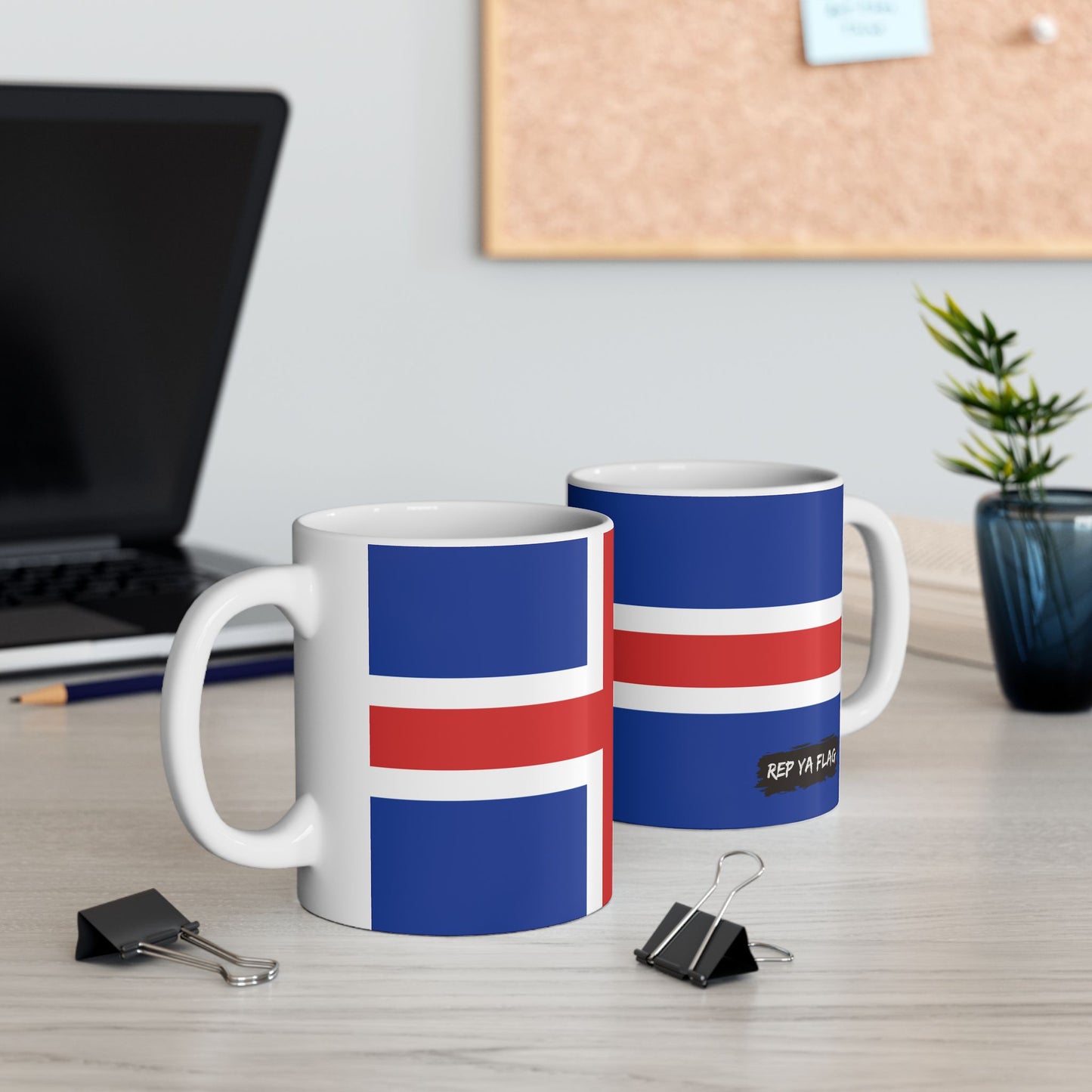 Iceland Flag Coffee Tea Mug 11oz 15oz | Rep Ya Flag Ceramic Mug