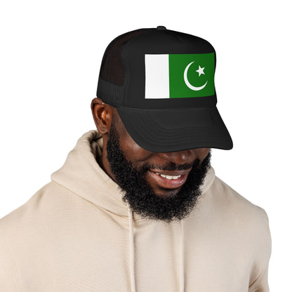 Pakistan Flag Foam Trucker Hat | Pakistani Pride Snapback Cap | Rep Ya Flag