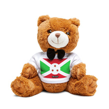 Burundi Flag Teddy Bear | Burundian Heritage Plush Gift | Rep Ya Flag