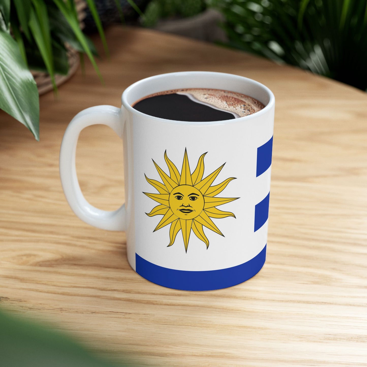 Uruguay Flag Coffee Tea Mug 11oz 15oz | Rep Ya Flag Ceramic Mug