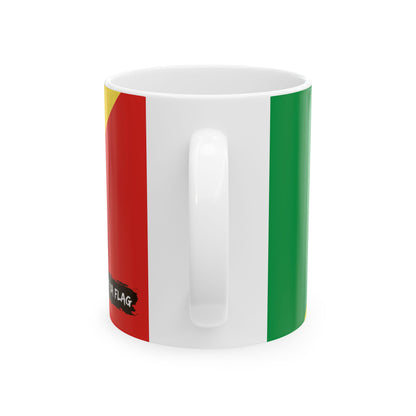 Republic of the Congo Flag Coffee Tea Mug 11oz 15oz | Congolese Heritage Mug | Rep Ya Flag