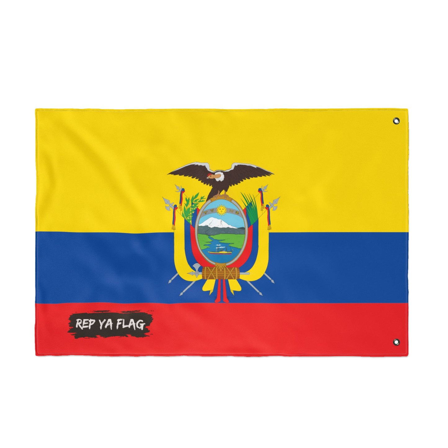 Ecuador Flag Garden Banner | Double Sided Outdoor Flag | Rep Ya Flag