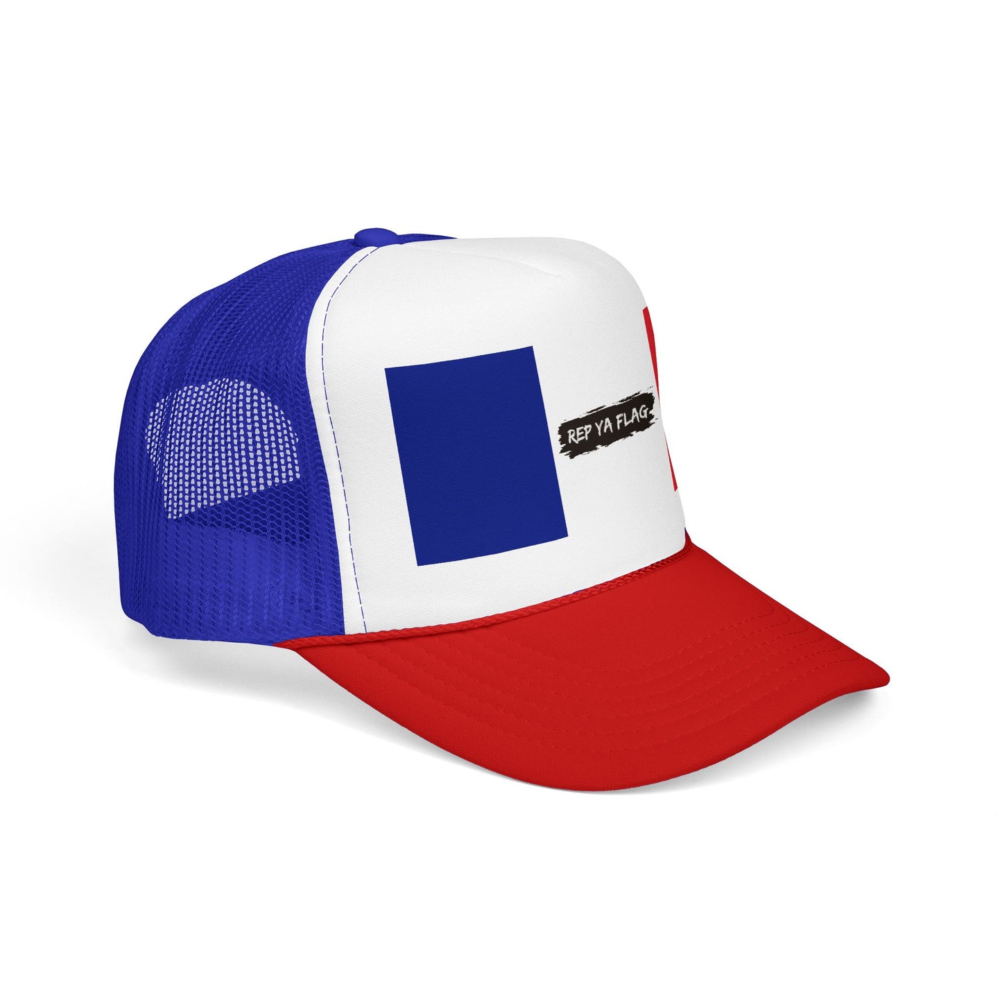 France Flag Foam Trucker Hat | French Pride Snapback Cap | Rep Ya Flag