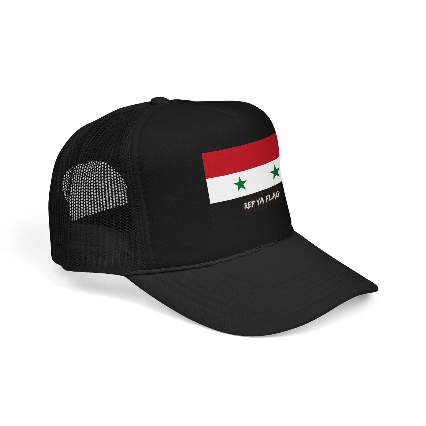 Syria Flag Foam Trucker Hat | Rep Ya Flag design