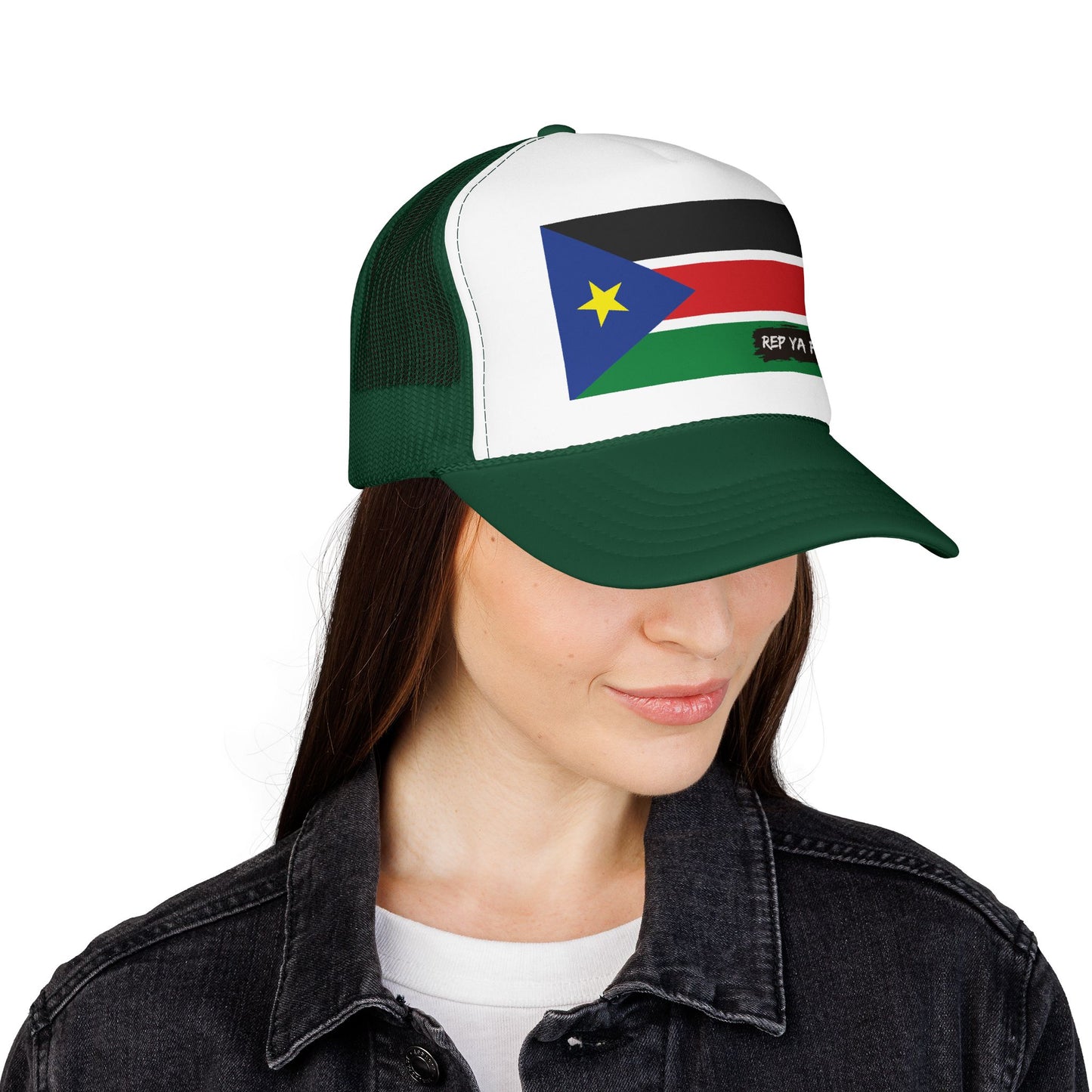 South Sudan Flag Foam Trucker Hat | Rep Ya Flag