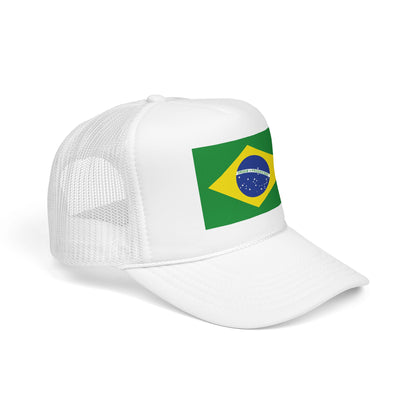Brazil Flag Foam Trucker Hat | Brazilian Pride Snapback Cap | Rep Ya Flag