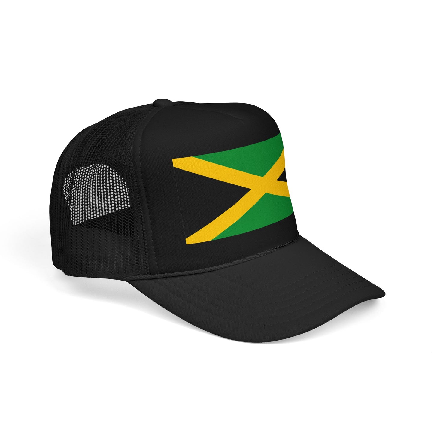 Jamaica Flag Foam Trucker Hat | Jamaican Pride Snapback Cap | Rep Ya Flag
