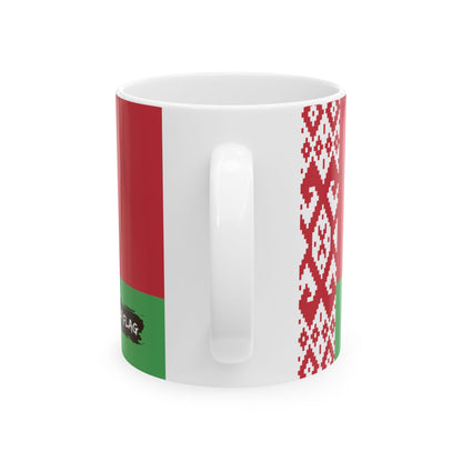 Belarus Flag Coffee Mug | Belarusian Pride Ceramic Tea Mug 11oz & 15oz | Rep Ya Flag