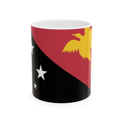 Papua New Guinea Flag Coffee Tea Mug 11oz 15oz | Rep Ya Flag Ceramic Mug