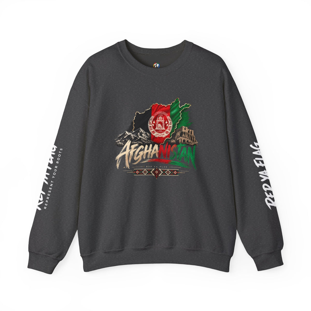 Afghanistan Flag Crewneck Sweatshirt — Patriotic Afghan Pride Sweater