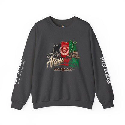 Afghanistan Flag Crewneck Sweatshirt — Patriotic Afghan Pride Sweater