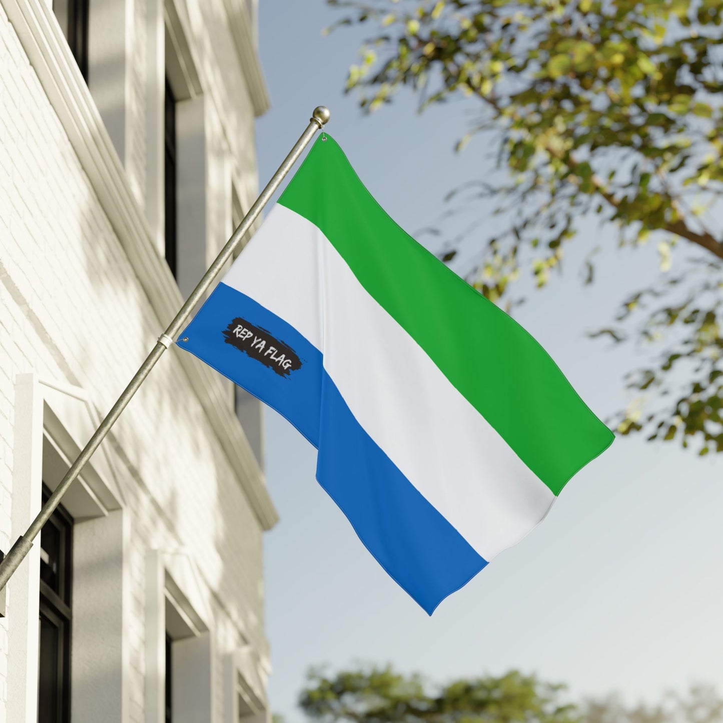 Sierra Leone Flag Garden Banner | Double-Sided Outdoor Flag | Rep Ya Flag
